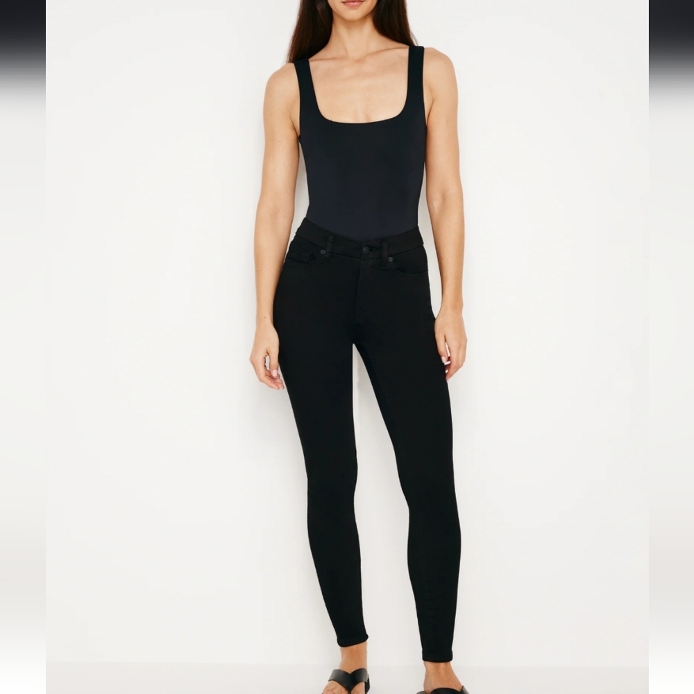 GOOD AMERICAN Authentic Good Legs Super Stretch Skinny Jeans Size 00 NWT Black